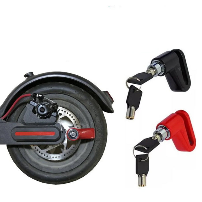 Anti-Theft Disc Brake Lock for Mini Xiaomi Mijia M365 Scooter Roller Skateboard - Red - 3