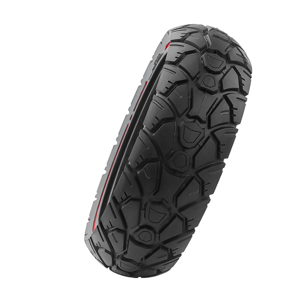 AMITOR 10x2.7 10-Inch Scooter Replacement Wheel Red Line Decor Rubber Tire for 53.5mm Slot - 6