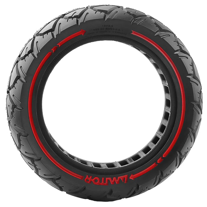 AMITOR 10x3 10-Inch Scooter Replacement Wheel Red Line Decor Rubber Tire for 53.5mm Slot - 2