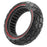 AMITOR 10x3 10-Inch Scooter Replacement Wheel Red Line Decor Rubber Tire for 53.5mm Slot - 4