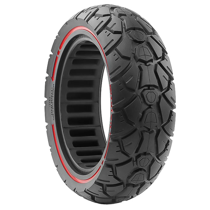 AMITOR 10x3 10-Inch Scooter Replacement Wheel Red Line Decor Rubber Tire for 53.5mm Slot - 5