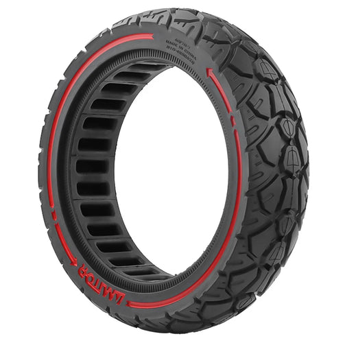AMITOR 60 / 70-7 10-Inch Scooter Wheel Colored Line Decor Off-Road Rubber Tire for 48.5mm Slot - 1