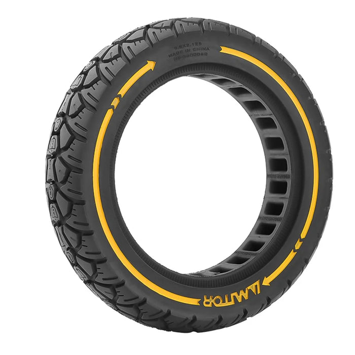 AMITOR 9.5-Inch Electric Scooter Off-Road Tire Replacement Wheel for 36mm Slot - Yellow - 4
