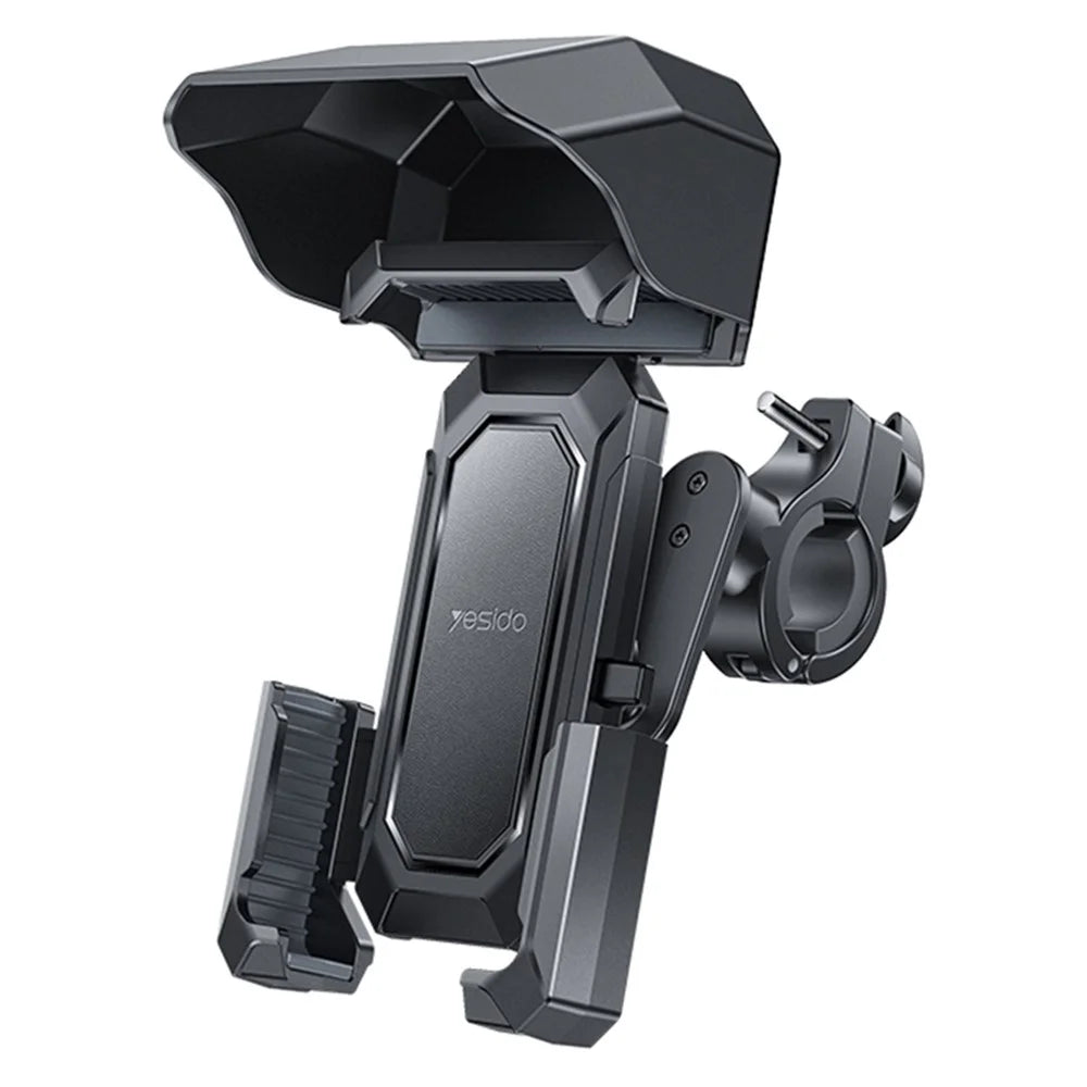 YESIDO C331 Bicycle Phone Holder with Sunshade, Bike Handlebar Phone Mount - 1