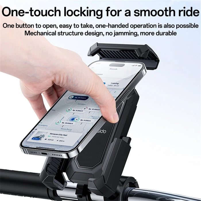 YESIDO C331 Bicycle Phone Holder with Sunshade, Bike Handlebar Phone Mount - 5