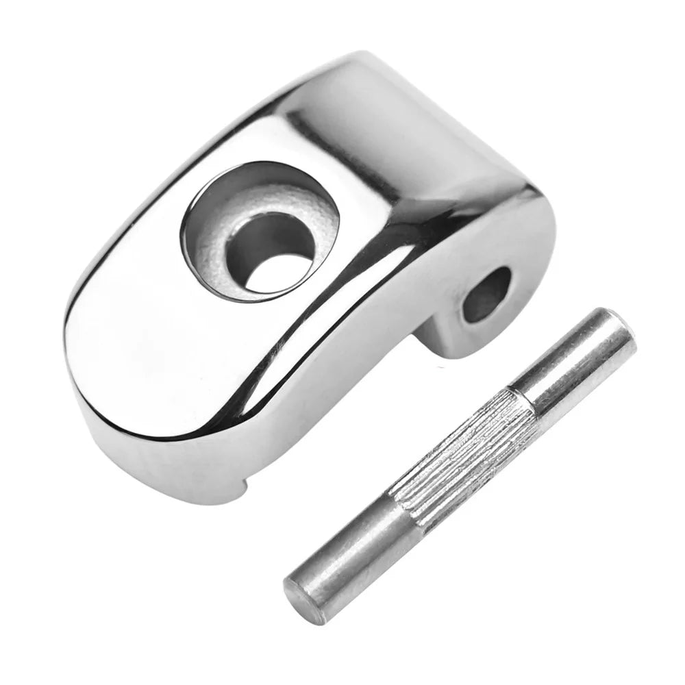 LYXM157 For Xiaomi M365 Electric Scooter Front Folding Hook Lock 304 Stainless Steel Buckle Latch Kit - Silver - 1