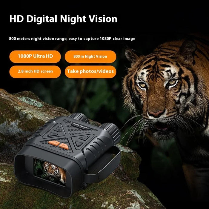 328 10X Digital Zoom Video Recorder 2.8-inch IPS Screen 1080P HD Outdoor Night Vision Binoculars - 2