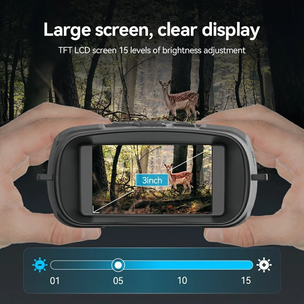 SVBONY SA206 4K Night Vision Binocular Goggles with 3 inch Large Screen, 8X Digital Zoom, 32G TF Card - 2