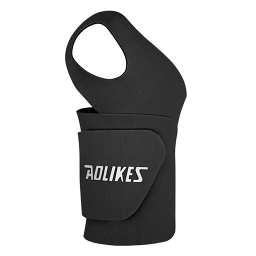 AOLIKES 7935 1Pc Wrist Guard Sprained Wrist Fixing Strap Sports Fitness Thin Summer Wrist Band - Black M - 1