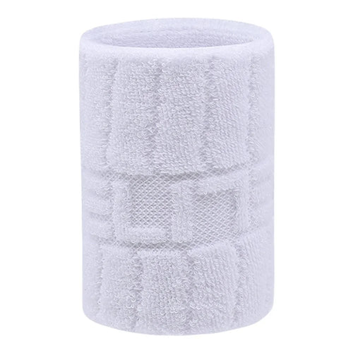 1Pc Breathable Sports Wristband for Outdoor Running Fitness Sweat Band Wrist Guard - HW501 White - 1
