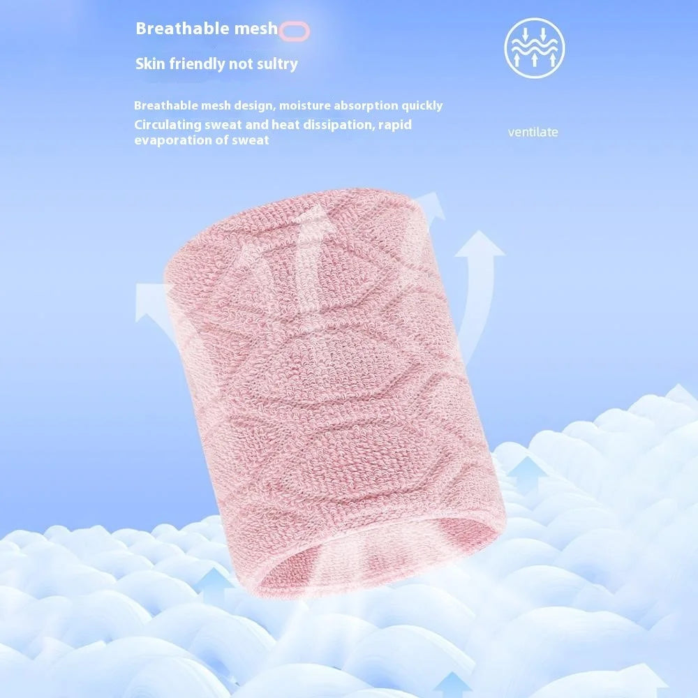 1Pc Breathable Sports Wristband for Outdoor Running Fitness Sweat Band Wrist Guard - HW501 White - 2