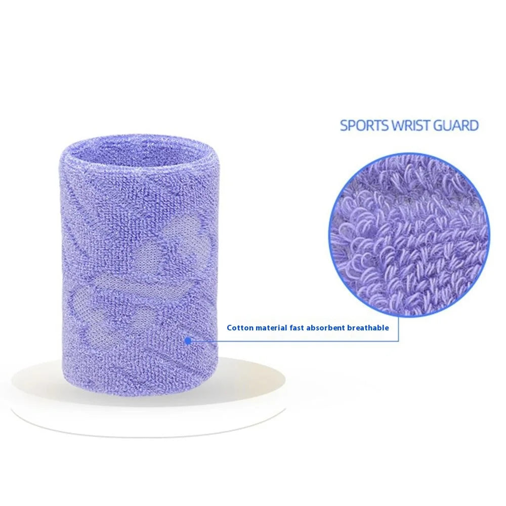 1Pc Breathable Sports Wristband for Outdoor Running Fitness Sweat Band Wrist Guard - HW501 White - 6