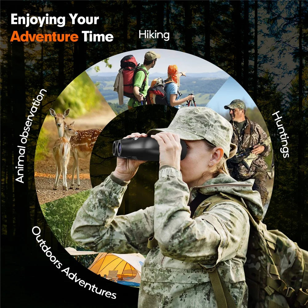 GTMEDIA N4 1080P HD Night Vision Binoculars 7 Level Brightness 5x Digital Zoom Outdoor Telescope - 6