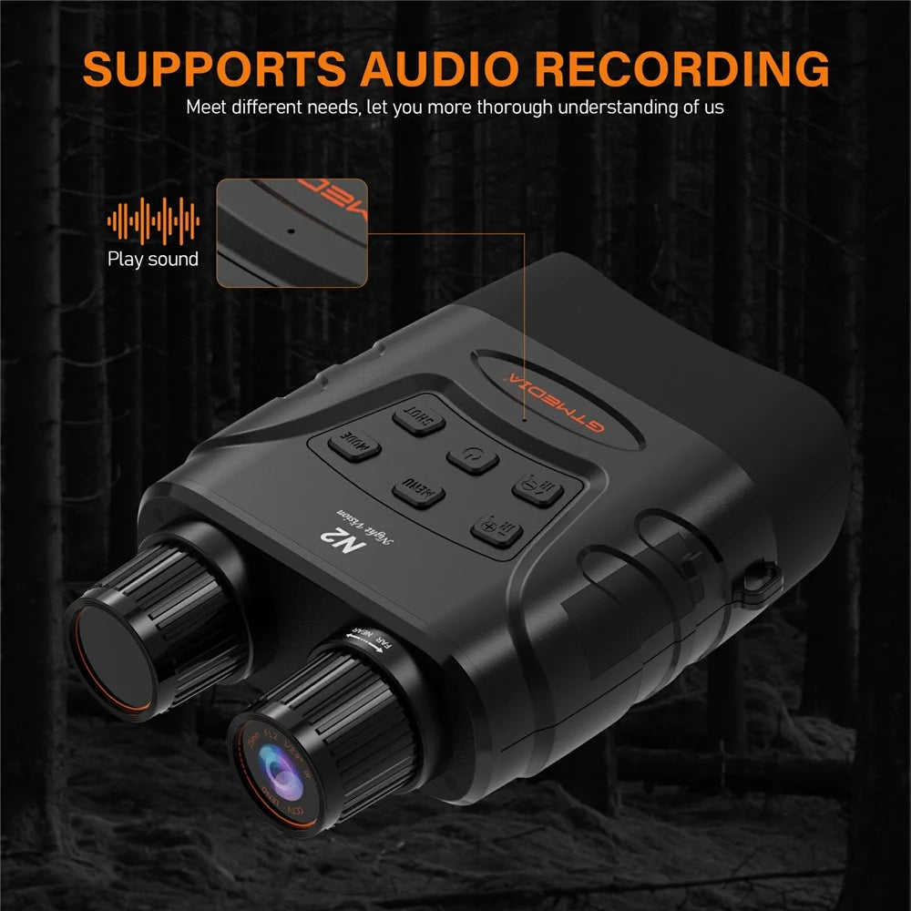 GTMEDIA N2 1080P HD Night Vision Binoculars 5X Digital Zoom 300m Range IP66 Outdoor Telescope - 5
