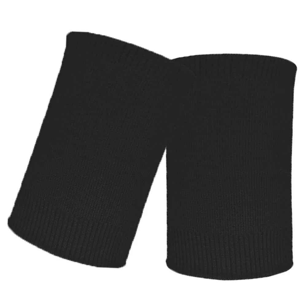 1 Pair Sport Wristband Elastic Fitness Basketball Wrist Protection Band - Black - 2