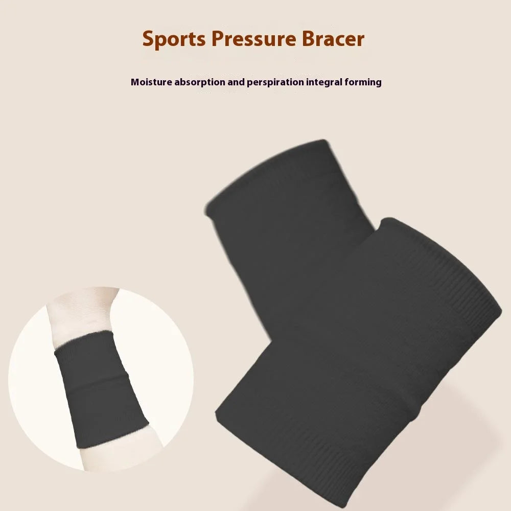 1 Pair Sport Wristband Elastic Fitness Basketball Wrist Protection Band - Black - 4
