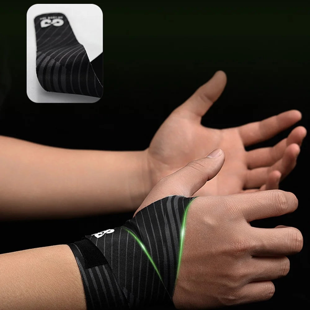 GOLOVEJOY HW15 Snooker Billiards Pool Wrist Support Brace Tendon Sheath Sleeve Training Aid Glove - Black / Left Hand - 6