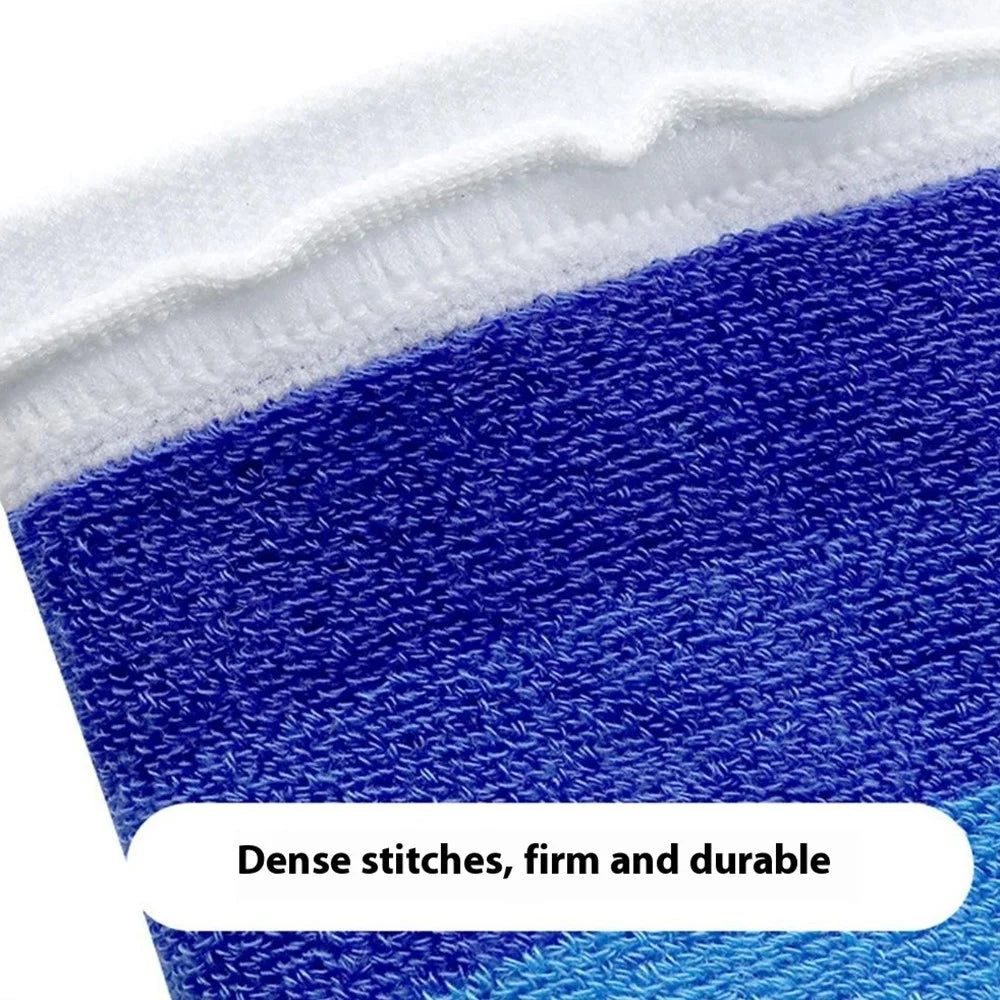 7.5x9.5cm Sweat Absorbing Wristband Basketball Cycling Running Unisex Thin Sports Wrist Band - White+Lake Green - 5