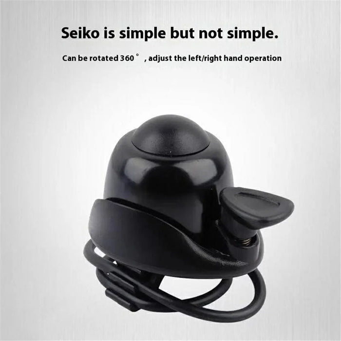 For Ninebot ES Series Electric Scooter Ring Safety Warning 360 Degree Rotatable Bicycle Bell - Black - 2