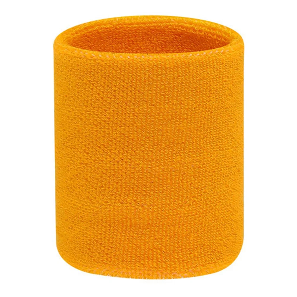 1Pc Sports Wrist Support Sweatband Basketball Badminton Fitness Breathable Tendon Protection Wrist Guard - Yellow - 1