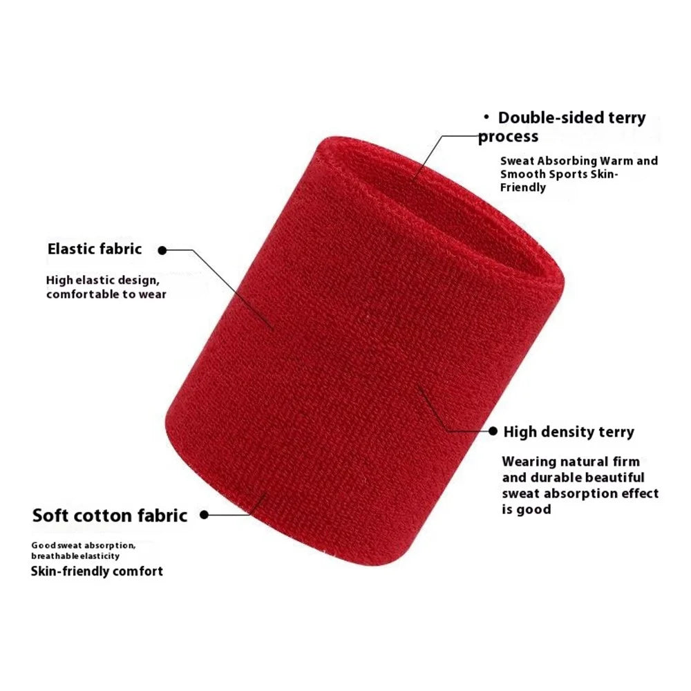 1Pc Sports Wrist Support Sweatband Basketball Badminton Fitness Breathable Tendon Protection Wrist Guard - Yellow - 4