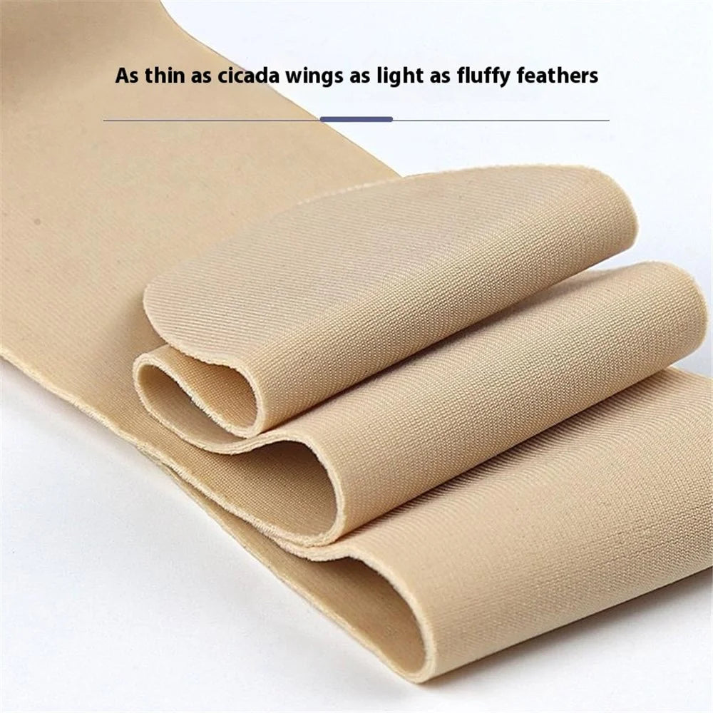 004 1Pc Slim Thumb Wrist Support Brace Lycra Fabric Adjustable Compression Wrist Guard - Skin Color / Right Hand - 4