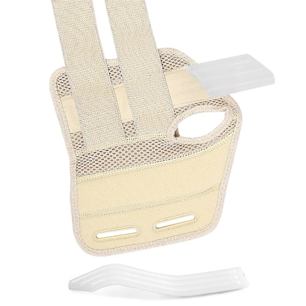 1Pc Wrist Support Brace Adjustable Compression Wrist Wrap Guard for Pain Relief Arthritis Carpal Tunnel - Left Hand / Skin Color S / M - 3