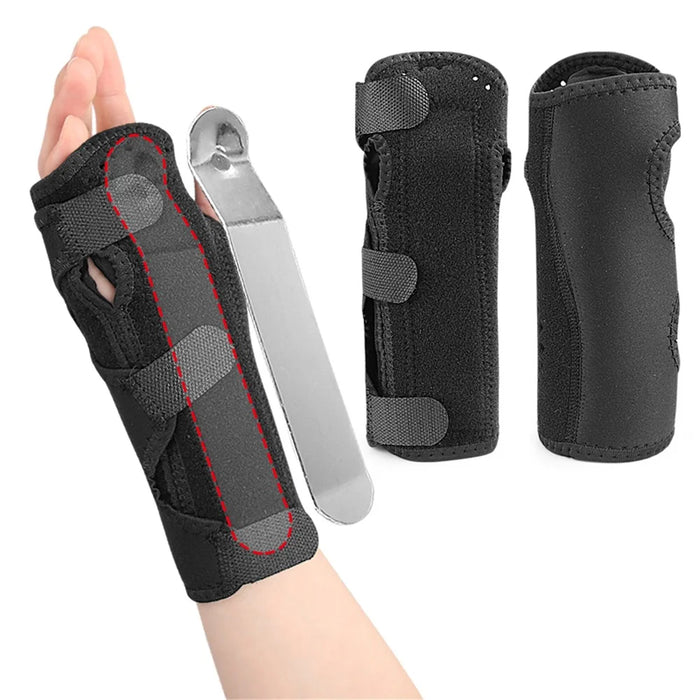 026 1Pc Size S Wrist Support Brace Adjustable Breathable Wrist Guard for Sports Injury Prevention Recovery - Black - 3