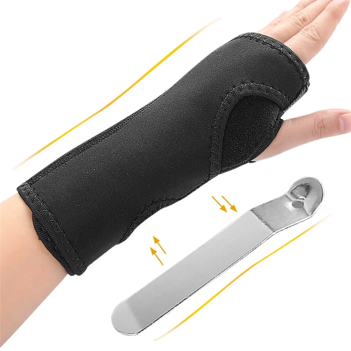 026 1Pc Size S Wrist Support Brace Adjustable Breathable Wrist Guard for Sports Injury Prevention Recovery - Black - 5