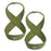 GOUNOD HS0103 For Weightlifting Powerlifting Deadlift 8 Shape Wrist Straps Strength Training Pull Up Grip Support - Green - 1