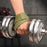 GOUNOD HS0103 For Weightlifting Powerlifting Deadlift 8 Shape Wrist Straps Strength Training Pull Up Grip Support - Green - 2
