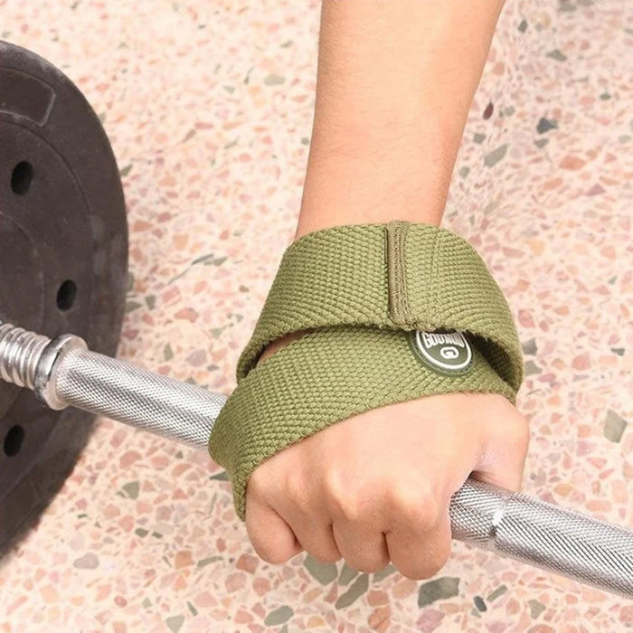 GOUNOD HS0103 For Weightlifting Powerlifting Deadlift 8 Shape Wrist Straps Strength Training Pull Up Grip Support - Green - 5