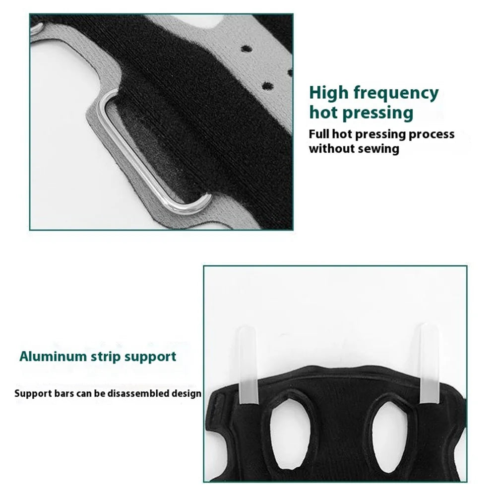 YF-JS018 1Pc Sports Wrist Support Brace Aluminum Bar Anti Sprain Wrist Guard for Basketball Volleyball Weightlifting - Black - 3