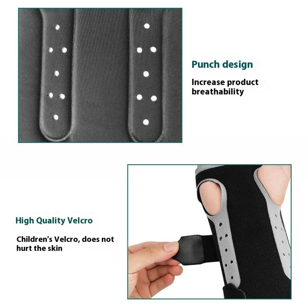 YF-JS018 1Pc Sports Wrist Support Brace Aluminum Bar Anti Sprain Wrist Guard for Basketball Volleyball Weightlifting - Black - 4
