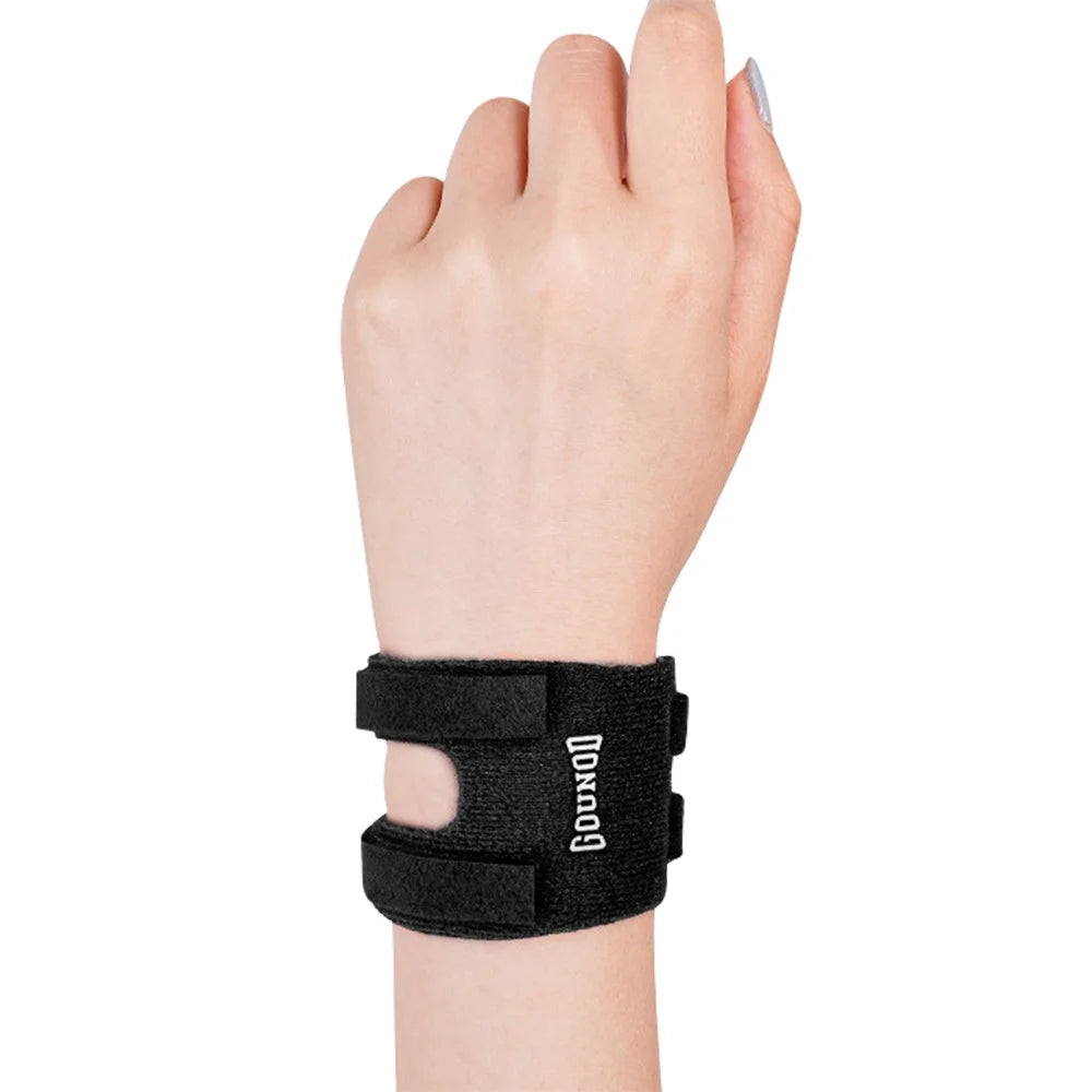 GOUNOD HW003 1Pc Sports Wrist Support TFCC Protection Wrap Sprain Recovery Compression Wrist Brace - Black - 1