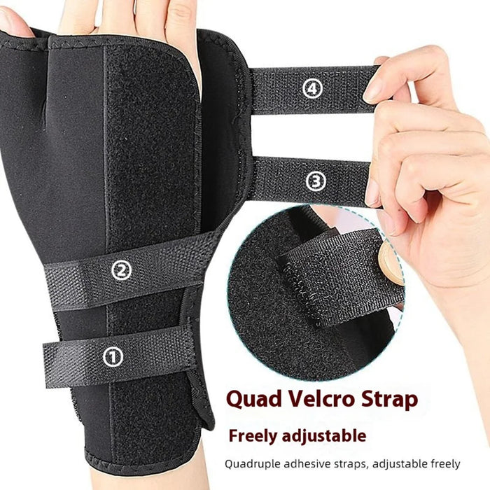 113 1Pc Sport Wrist Support Brace Adjustable Compression Wrist Guard with Removable Aluminum Splint - 5