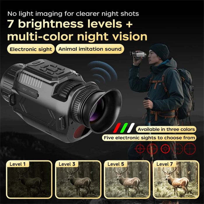 D15 WiFi Night Vision Monocular Camera 4K Video 64MP Photo 28X Zoom, with 64GB Memory Card + 43mm Macro Lens + CPL Filter - 5