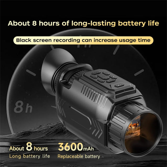 D15 WiFi Night Vision Monocular Camera 4K Video 64MP Photo 28X Zoom, with 64GB Memory Card + 43mm Macro Lens + CPL Filter - 6