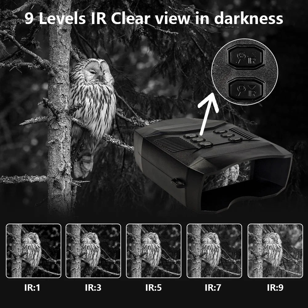 Z5 3 Inch HD Screen 5K Infrared Night Vision Binoculars 10X Digital Zoom Telescope with Flashlight - 4