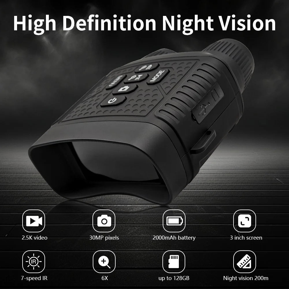 NV8000 Night Vision Binoculars 2.5K 30MP Infrared Digital Camera for Day Night Security Surveillance - 2