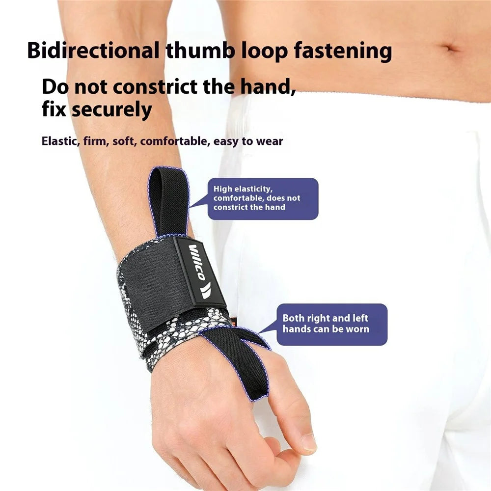VILICO AB167 1Pc Sports Wrist Wrap Brace Weightlifting Fitness Injury Prevention Adjustable Wrist Guard - White - 4