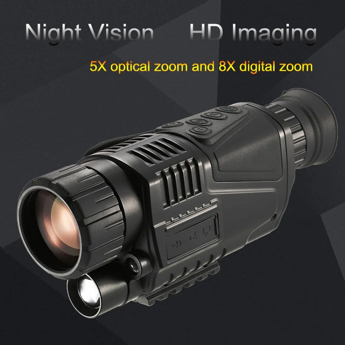 NV300 Outdoor Infrared Night Vision Monocular 1000m Range 5x40 Magnification Digital Goggles for Wildlife Hunting - 5