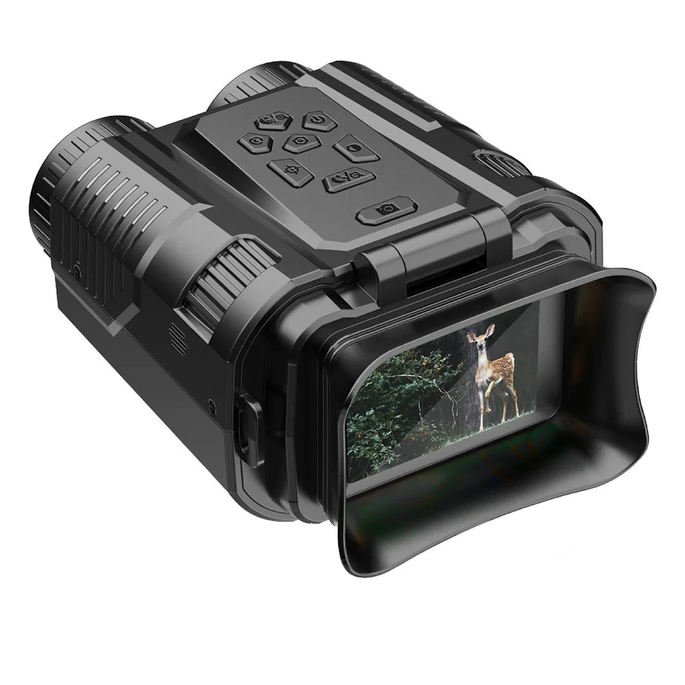 D13 4K HD Hunting Telescope 2 Inch IPS Screen 28x Zoom Outdoor Mini Binocular Night Vision Camera, with 32GB Card - 1