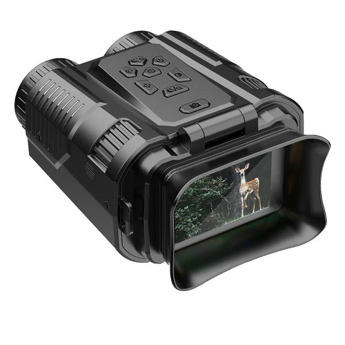 D13 4K HD Hunting Telescope 2 Inch IPS Screen 28x Zoom Outdoor Mini Binocular Night Vision Camera, with 32GB Card - 1