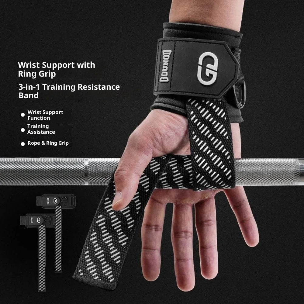 GOUNOD ZLD003 Compression Bandage Sport Adjustable Wrist Support D-Ring Fastener for Basketball Fitness Cycling - 7