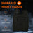 Y6 Night Vision Binoculars 36MP Digital 5X Zoom 4K 3 Inch LED Screen Telescope No Memory Card - Black - 4