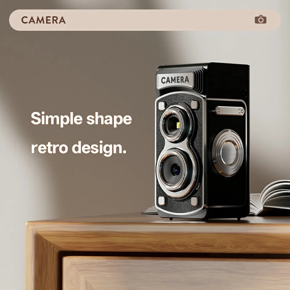 Y8000 Retro Camera Manual Joystick Simulation Vintage Portable Pocket HD Digital Camera No Memory Card - Black - 4