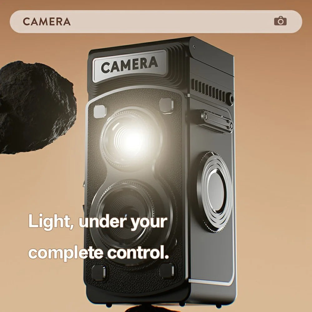 Y8000 Retro Camera Manual Joystick Simulation Vintage Portable Pocket HD Digital Camera No Memory Card - Black - 7