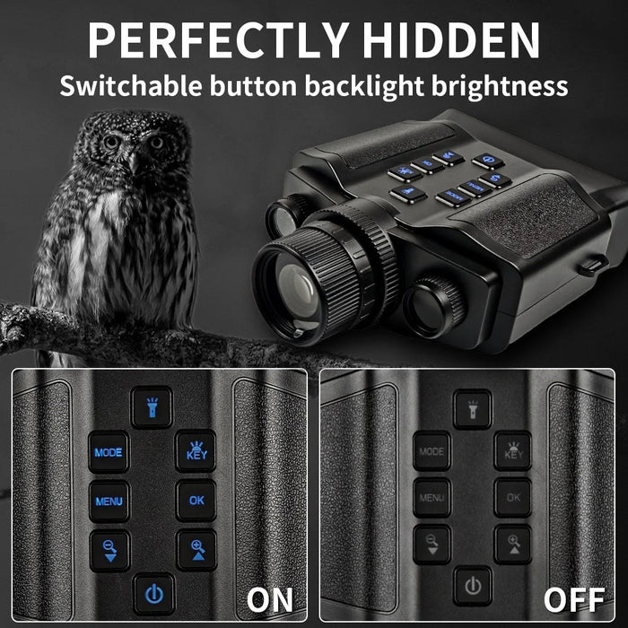 Z9 Night Vision Telescope 5K 9 Level Infrared Night Vision with 10X Zoom 60MP Camera for Hunting - Black - 4