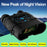 AC1000 Digital Night Vision Binoculars 1080P HD Infrared Scope 10X Zoom 3 inch Screen Telescope for Outdoor Hunting - Black - 3